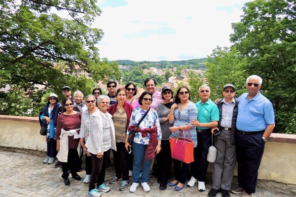 Viking river cruise, Cesky Krumlov, Czechia - Jun 2017