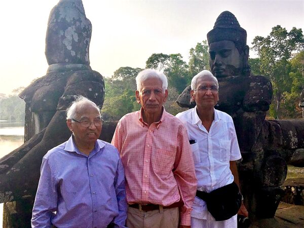South Gate causeway, Angkor Thom, Siem Reap, Cambodia - Feb 2018