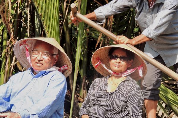 Mekong Delta tour, sampan ride, Ben Tre-Tien Giang, Vietnam - Mar 2018
