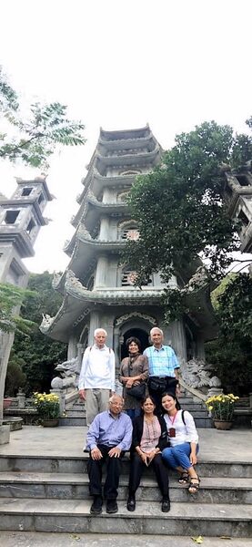 Vietnam trip, Xa Loi Pagoda Tower, Linh Ung Pagoda, Marble Mountains, Da Nang, Vietnam - Mar 2018